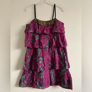 Kensie Pretty Tiered Dress with Stud Detail Sz: M